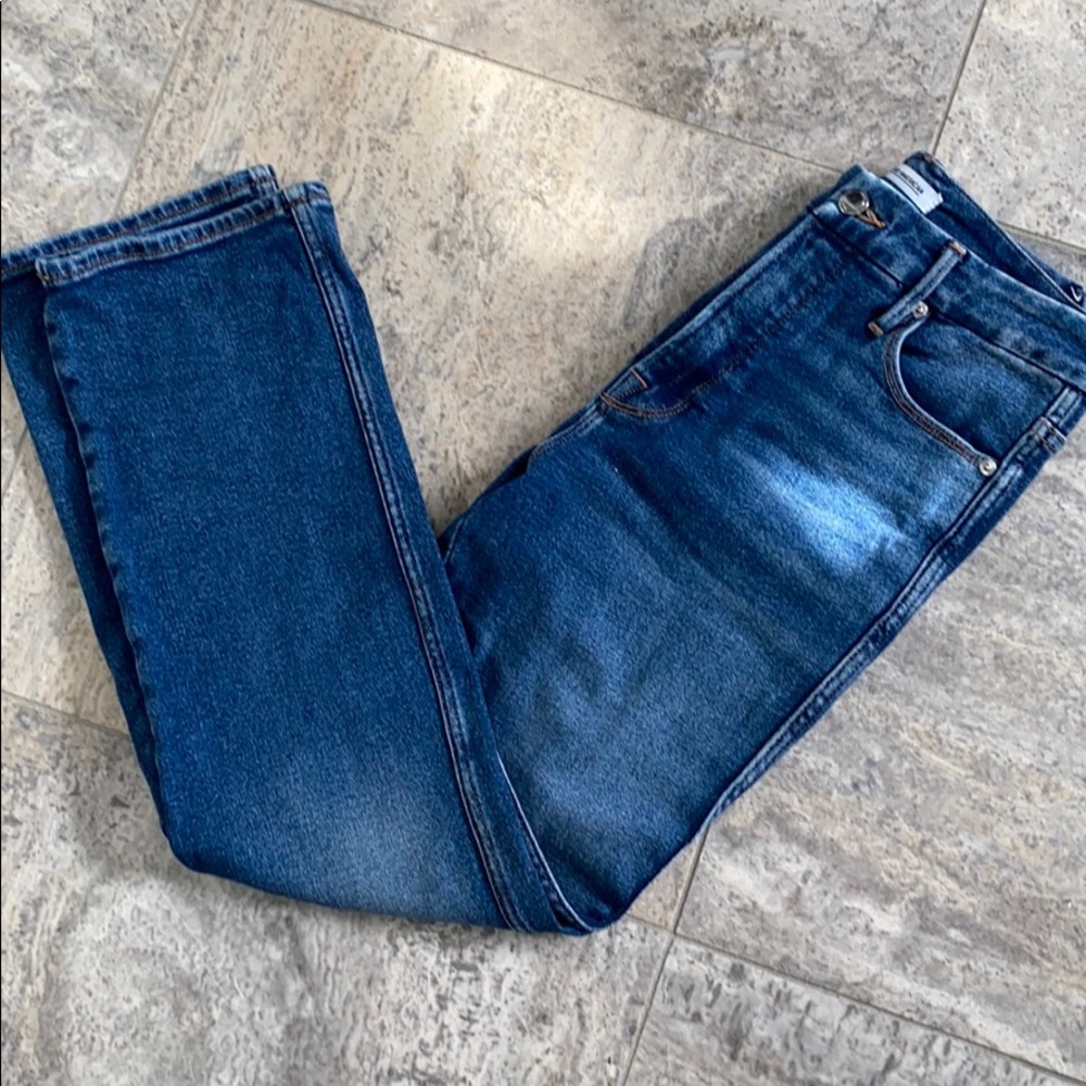 Good American cropped straight leg